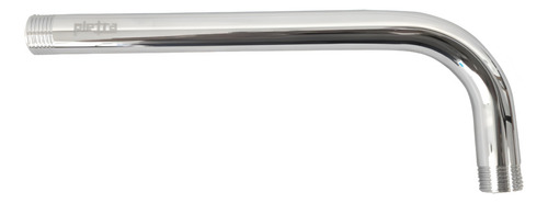 Brazo De Ducha Flor Redondo Cromado 40 Cm Pietra Ibr40 Color Plateado