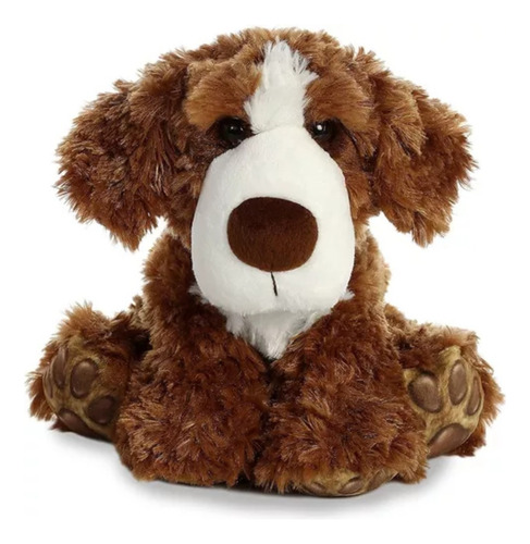 Peluche Aurora Perro San Bernardo Cachorro Perrito Color Marrón