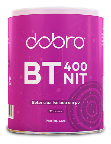 Bt 400 Nitrato 220g Dobro Beterraba Em Pó Carboidrato Vegano