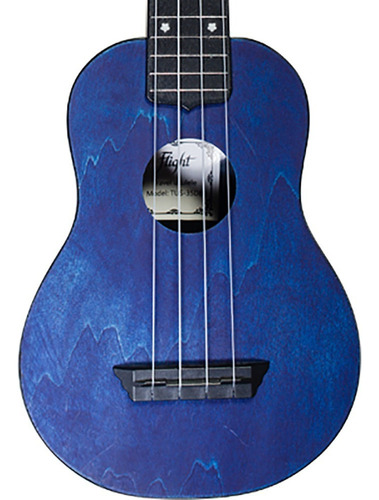 Ukelele Soprano Travel Azul Con Funda Flight Tus35 Blu