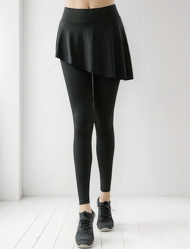 Pantalones De Yoga Elásticos Para Mujer Con Falda Y Leggings