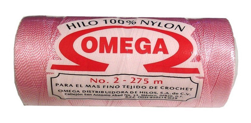 Hilo Omega Nylon #2, Colores A Elegir (22 Tubos)