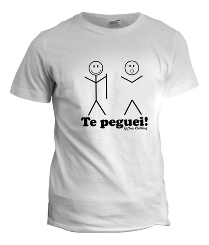 Camiseta Personalizada Te Peguei - Giftme - Divertidas