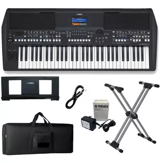 Kit Teclado Arranjador Yamaha Psr-sx600 61 Teclas Sensitivas