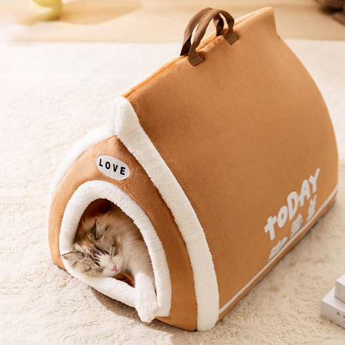 Cama Para Perros Y Gatos Con Estilo Único Marrón M