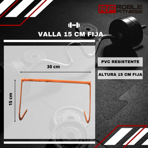 Imagen 4 de 9 de Valla Fija Pastico Pvc 30cm Entrenamiento Funcional Salto