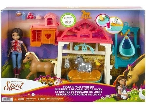 Muñeca infantil Lucky Spirit Playset Horses, Mattel