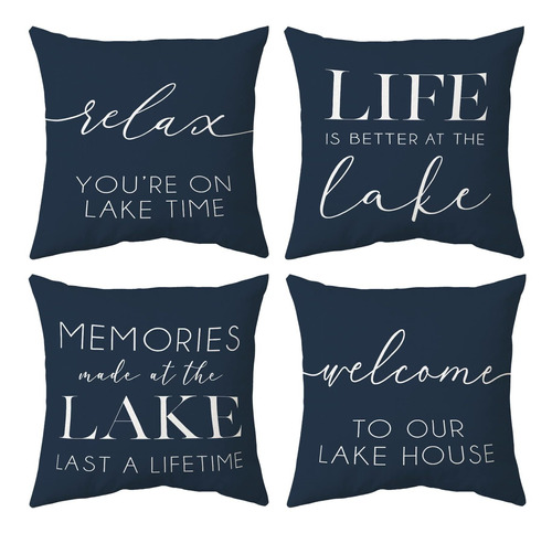 4 Funda Almohada Tematica Para Hogar Relax You're On -