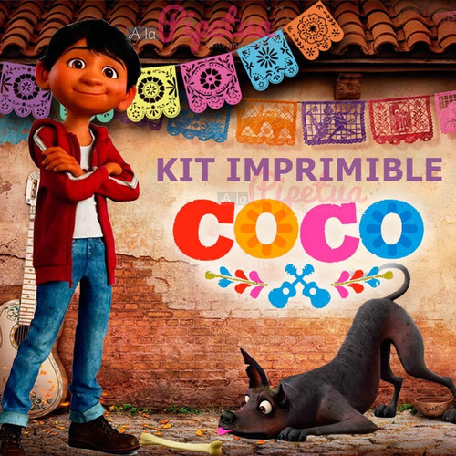 Kit Imprimible Coco Disney Candybar Cumpleaños Miguel Hector