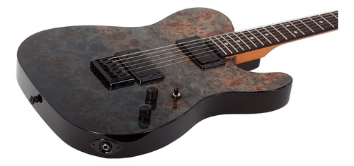 Guitarra Schecter Elect Pt Standard Black Fade Burst Diestro Negro Arce (Usado)