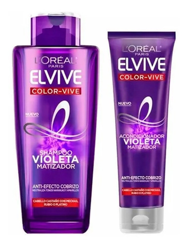 Pack Shampoo + Máscara Violeta Matizador Elvive Loreal Paris