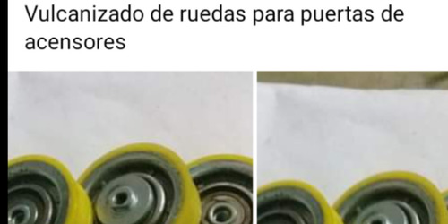 Imagen 4 de 7 de Ruedas Traspaletas Camillas Ascenores Vulvanizado Sellos Tii