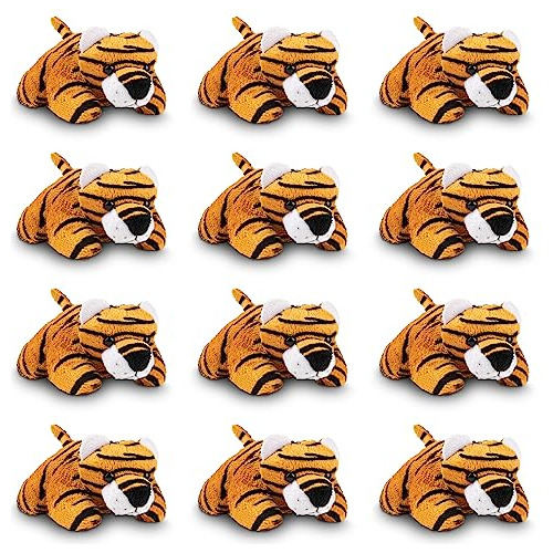 Bosque Mini Tiger Plush Toys  12 Pack Tiny Plushies Stuffed