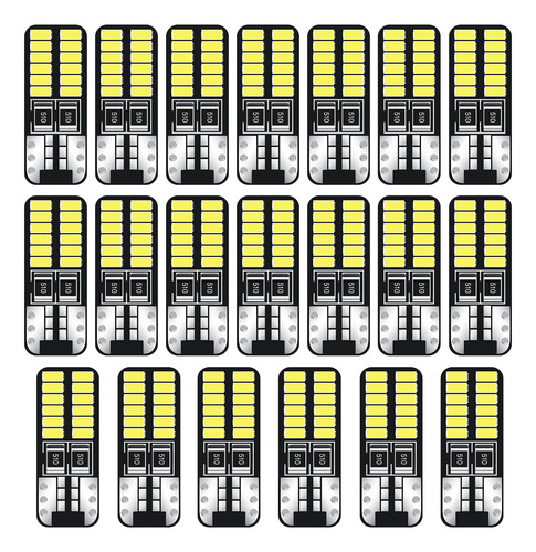 Aoicanki 194 Bombilla De Luz Led 168 2825 W5w T10 Wedge 24-s