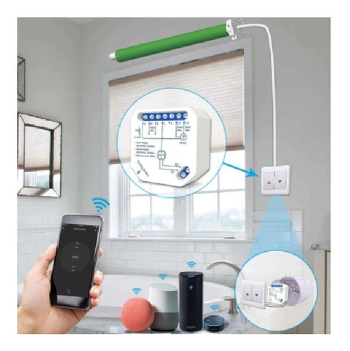 Imagem 4 de 10 de Kit 4 Interruptores Cortina Inteligente Alexa E Google Home