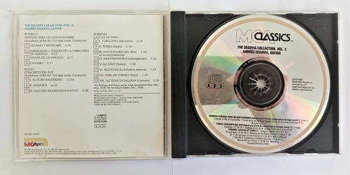 Andres Segovia Cd Guitarra Clasica Conciertos Con Orquesta (Usado)