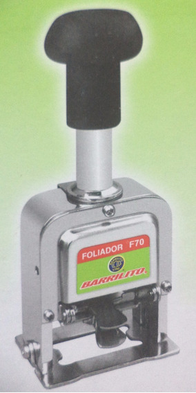 Foliadora Sello Foliador 6 Digitos Barrilito | Envío gratis