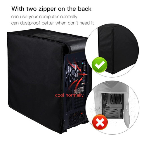 Funda Protectora Contra El Polvo Para Pc, Cubierta Para Cpu,