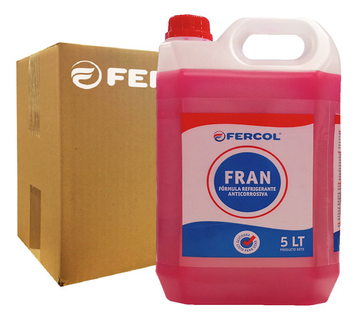  Fercol Fran Rosa Refrigerante Y Anticorrosivo Listo Para Usar Caja De 3 Bidones De 5 Lt