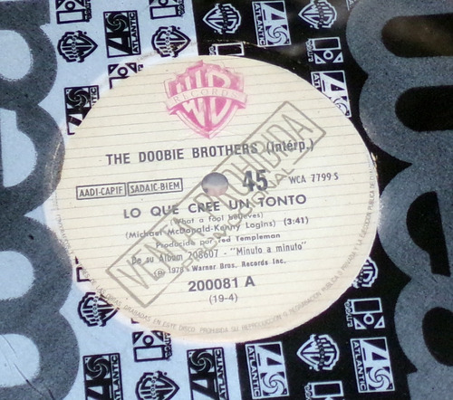 The Doobie Brothers Lo Que Cree Un Tonto Simple Promo Kktus