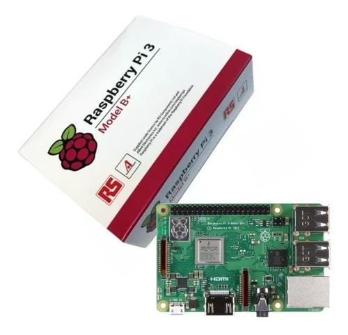 Kit Raspberry Pi3b+ Plus, Fonte, Case, Dissipadores 32gb