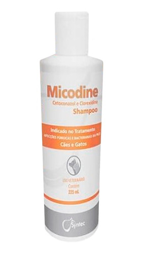 Shampoo Terapeútico Antibacteriano Micodine Perro Gato 225ml