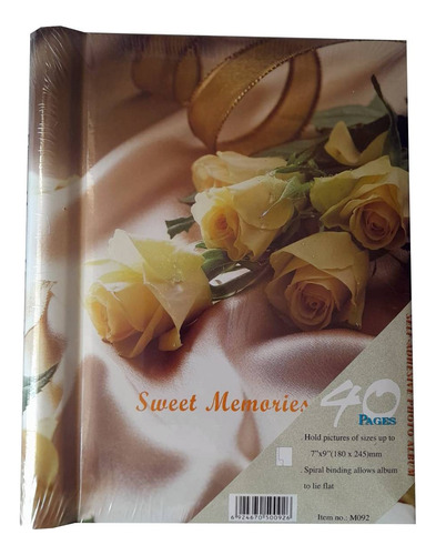 Álbum De Fotos Adhesivos Flores 40 Páginas