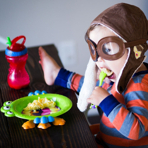 Set De Alimentación Niños - Monstruos X 3 Unds
