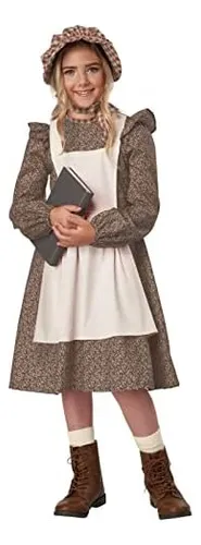 California Costumes Frontier Settler Girl, Disfraz Infantil
