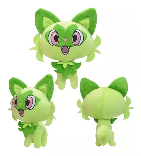 Brinquedo Pokémon Sprigata para crianças, folha verde, boneca de pelúcia,  figura do jogo, presente, novo