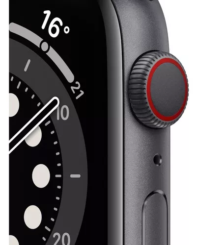 Apple Watch SE 44mm - Cinza, Pulseira Preta, Oferta