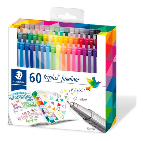 Staedtler Triplus Fineliner Set 60 Tiralíneas 0,3 Mm