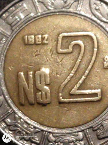 Moneda N$2 Error De Acuñación