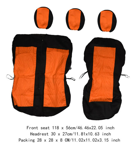 Funda De Asiento Tipo Butaca, Protector De Asiento Naranja