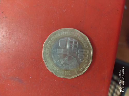 Moneda. $20 Conmemorativa 500 Años De La Fundación Veracruz