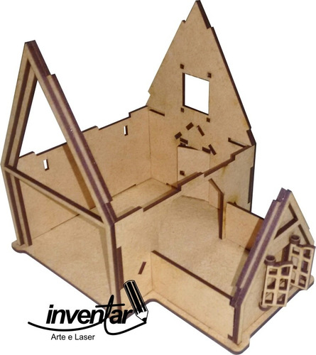 Imagem 5 de 10 de Casa Celeiro Fazenda Em Mdf 3 Mm Sem Pintura.