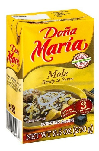 Mole Mexicano Doña Maria 270g - g a $85