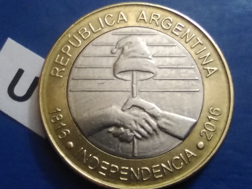 2 Pesos 2016 Bicentennial Revolution Independence Coin Argen