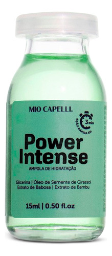 Ampola De Hidratação Capilar Power Intense 15ml Mio Capelli