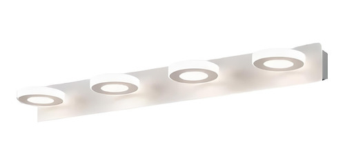 Barra Led Artefacto Baño Espejo 4 Anillos Nordico 12w