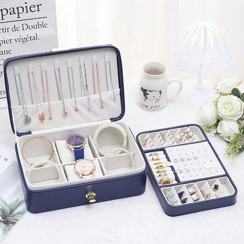 Imagen 9 de 10 de Alhajero Caja Organizadora Para Joyas Aros Anillos Accesorio