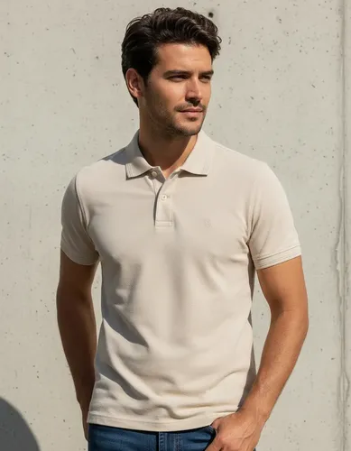 Polo Piquet Lisa Premium Polo Wear Bege Claro Piquet Liso G