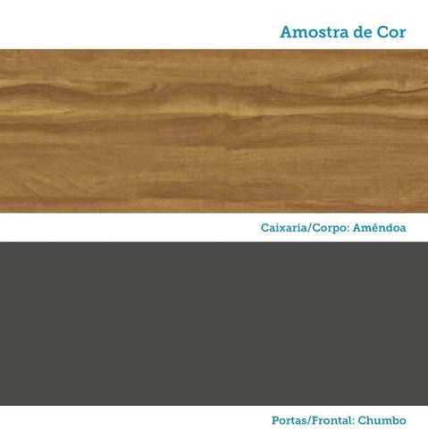 Paneleiro Simples Com 2 Portas 100% Mdf Itália Espresso