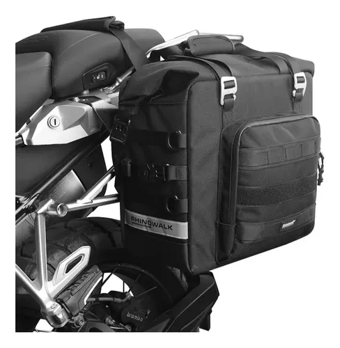 Bolsa Lateral Moto 25l Impermeável Engate Rápido Rhinowalk | Frete