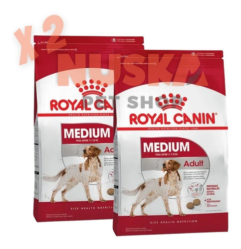 Royal Canin Medium Adult 3 Kg X 2 Unidades Perro Nuska