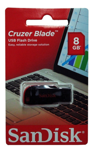 Pendrive Sandisk 8gb Cruzer Blade 8 Gb 2.0 Original