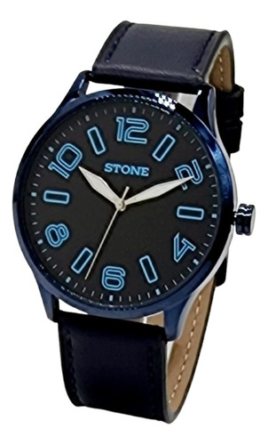 Reloj Stone Hombre Malla Cuero. Garantía Oficial