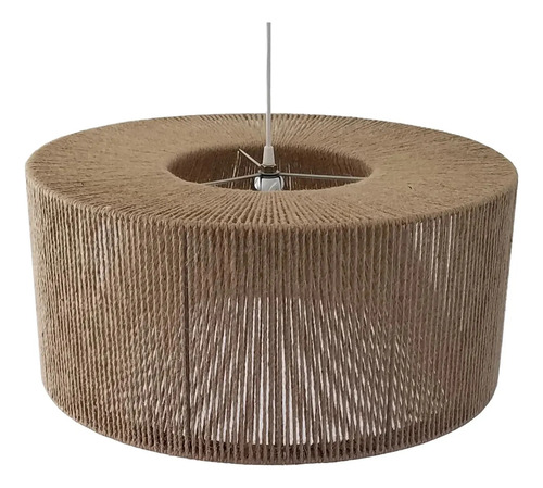 Lámpara Colgante Premium Cordón/yute 55cm Kit Eléctrico Yute