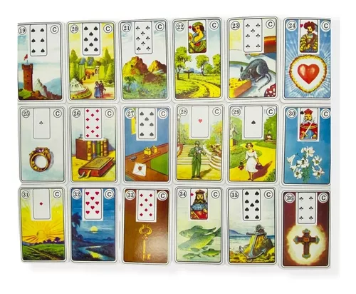 Baralho Cigana da Sorte - Tarot Cigano - 36 Cartas com folheto