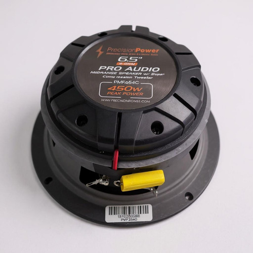 Bocinas Precision Power Pmf.654c 6.4 - 2 Piezas 4 Negro- Dorado
